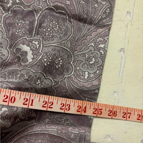 Talbots Vintage Silk Blend Jacquard Paisley Skirt Size 10 New Dead Stock Pink - Picture 4 of 5